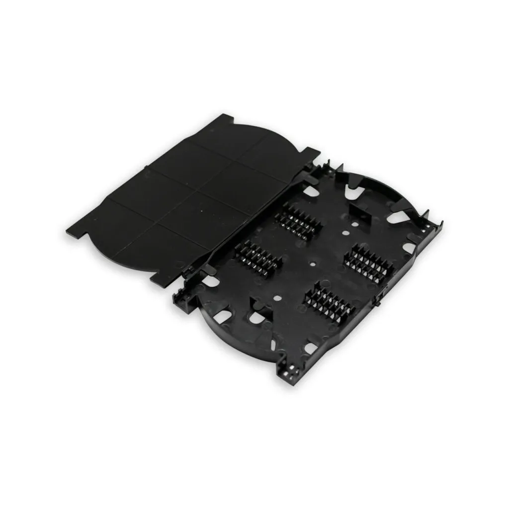 Caja Exterior FTTH 2x16 + 1 Splitter 1x16 Conector SCAPC + 16 Adaptadores SCAPC Agarre Reforzado Negro