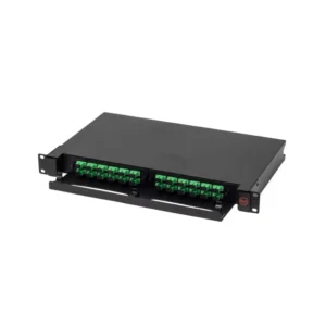 Bandeja FO con adaptador SCAPC y pigtail SCAPC x24