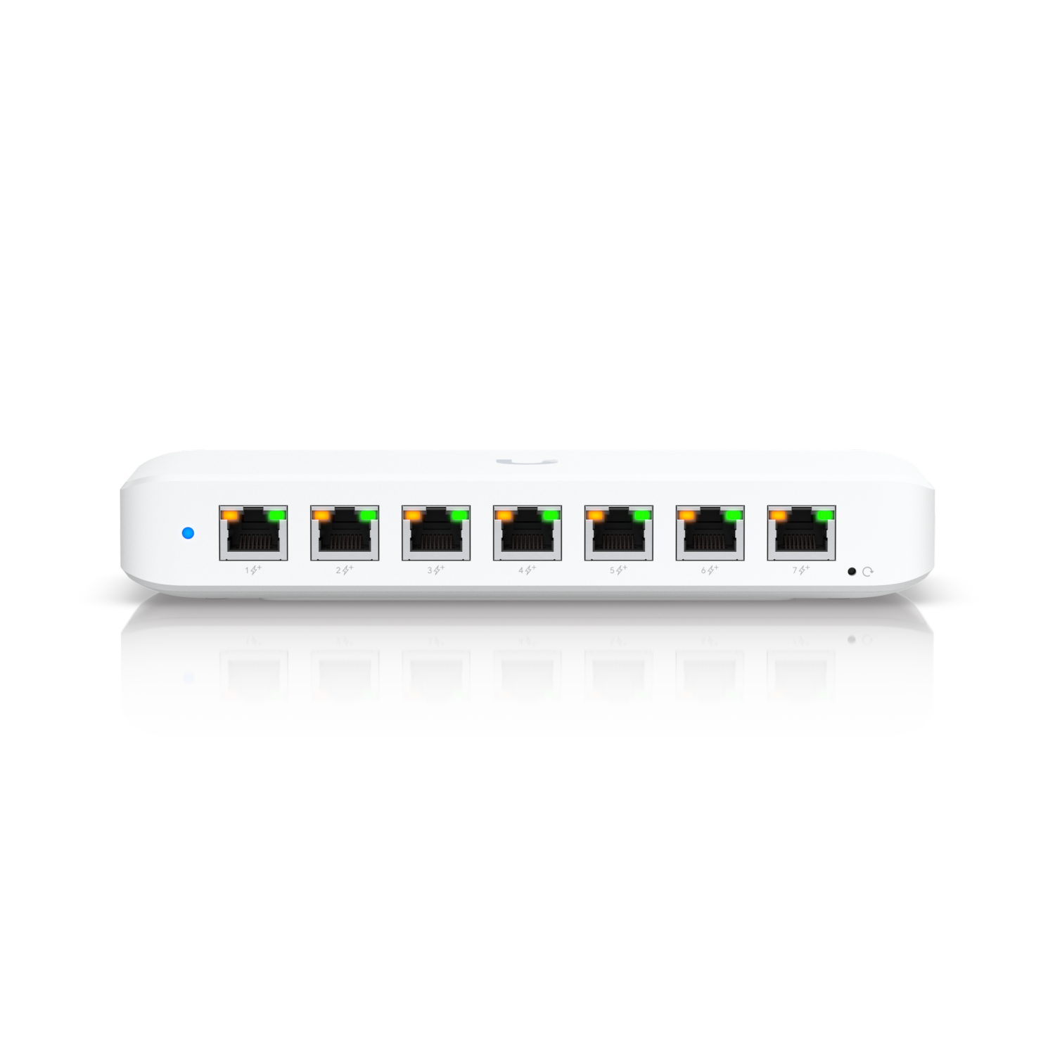 UniFi Ultra compacto 8 puertos Layer 2 GbE PoE sin fuente 1 entrada PoE 7 salidas PoE