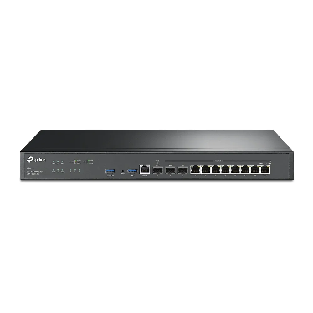 ER8411 Router VPN Omada con puertos 10G y 2 puertos SFP+ 10GE