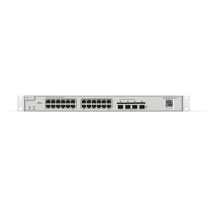 Smart Siwich cloud con 24 puertos gigabit PoE+, 4 ranuras SFP+, modelo para instalación en Rack