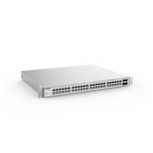 "Switch PoE Reyee administrable de 48 Puertos GE PoE 802.3AFAT, 4 Ranuras SFP+, PS 370W, 1U19"""