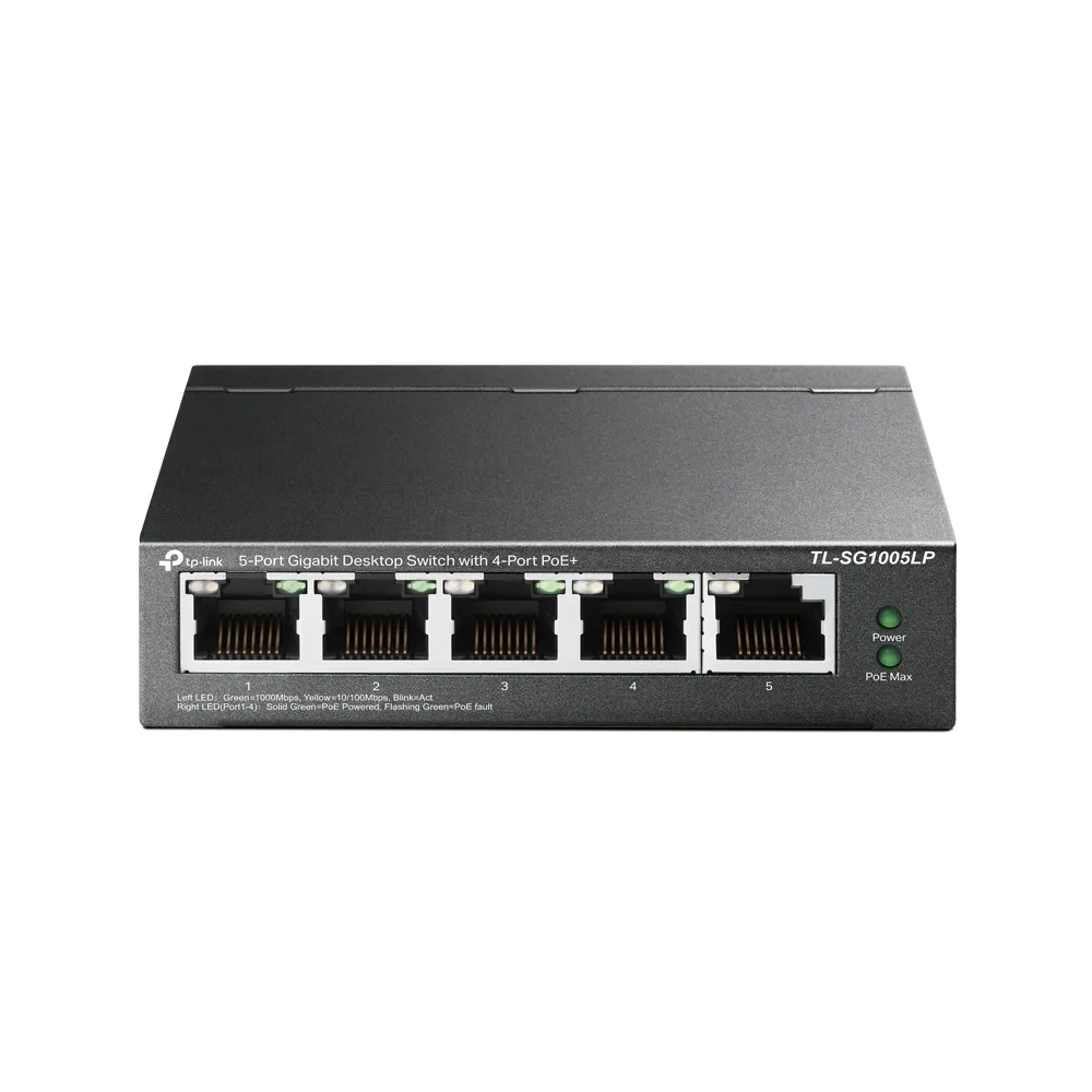 TL-SG1005LP Switch PoE 5 puertos 10100Mbps 4 puertos PoE 41W