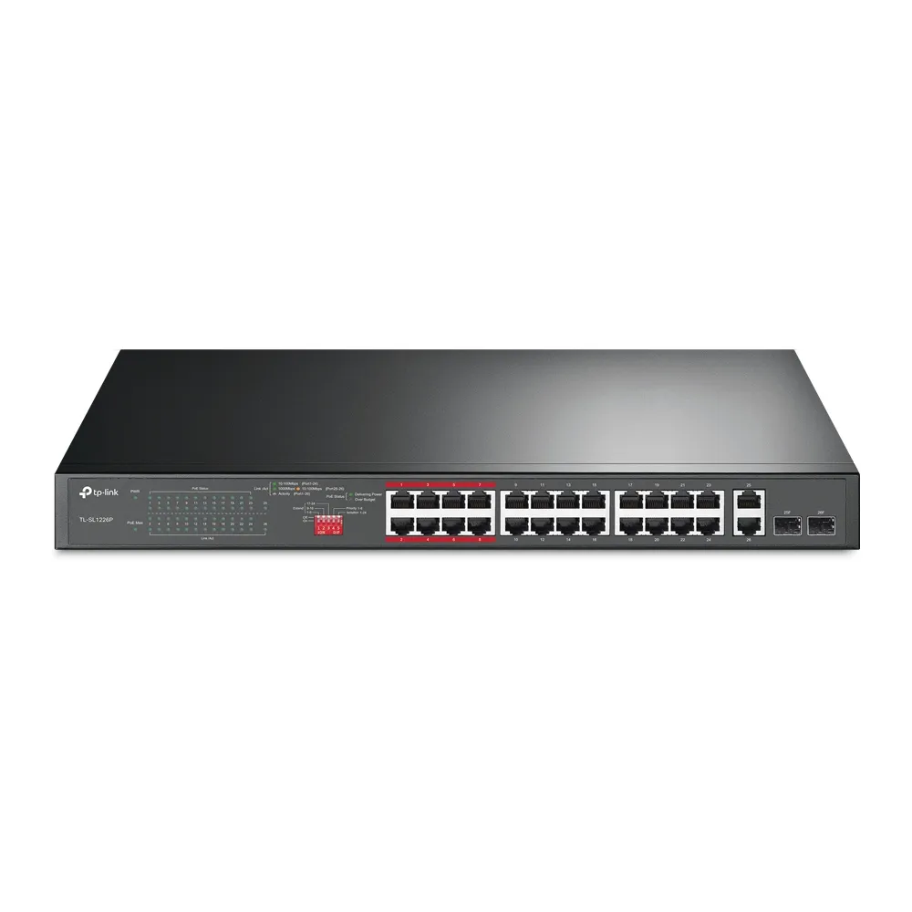 TL-SL1226P Switch 24 puertos 10100Mbps 2 Gigabit con PoE